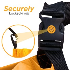 Trash Can Caddy Bag | Fits 32-55 Gallon Can | Brute & Uline Compatible | Heavy Duty Vinyl | Garbage Bin Apron | XL Commercial Size | Cleaning Caddy Organizer | Custodian & Janitorial Supplies (2 Pack)