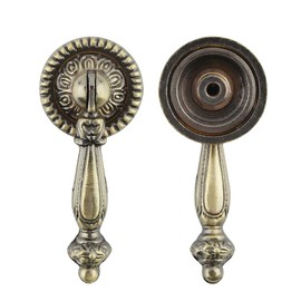 Cosmos 4 Pieces Antique Style Bronze Metal Drawer Tear Drop Cabinet Decorative Pull Handle Knob