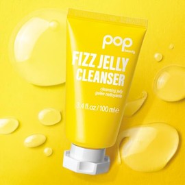 Pop Beauty Limpiador Fizz Jelly - Gel Limpiador Facial Texturizado En Gelatina Que Limpia E Ilumina La Piel Y Elimina Los Residuos De Maquillaje | 3,4