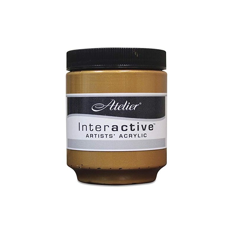 Chroma Atelier Interactive Artists' Acrylics - Rich Gold, 250 ml