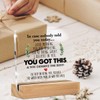 Acrylic Plaque Photo Frame,Inspirational Desk Sign - Motivational Quote -