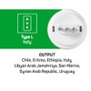 Go Travel UK to Italy Earthed Compact Travel Adaptor Convertor
