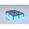UOMEUR Queen Bed Frame with LED Lights Metal Bed Frame