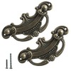 8 Pack Antique Bronze Baroque Style Drop Bail Drawer Pulls,