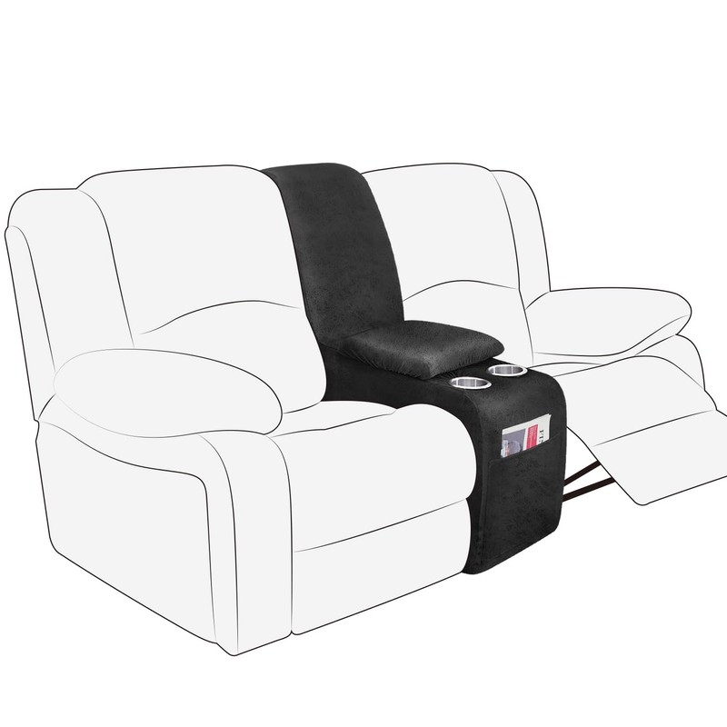 molasofa Leather Like Additional Recliner Console Cover for Reclining Loveseat