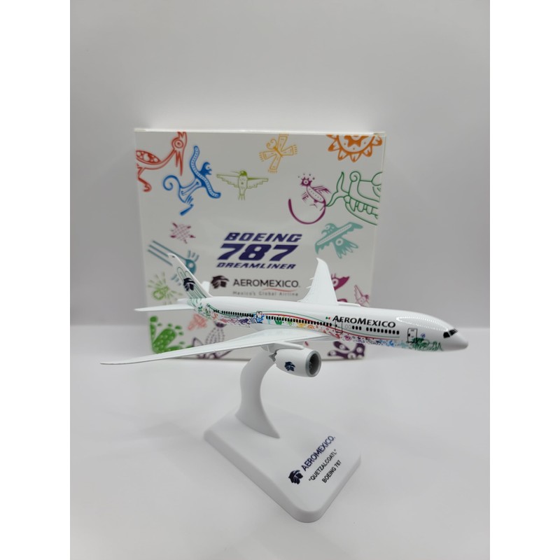 Gualdron Models Avión a Escala Quetzalcoatl Aeromexico Dreamliner Boeing 787