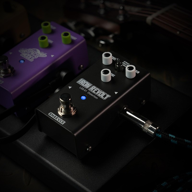 SHAEVLE Distortion Guitar Pedal - Full-Analog Circuit with 3 Distortion