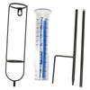 Rain Gauge 7 Inch Capacity Detachable Rain Measuring Gauge with
