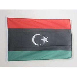 AZ FLAG LIBYA FLAG 2' x 3' for outdoor - LIBYAN FLAGS 90 x 60 cm - BANNER 2x3 ft Knitted Polyester with rings