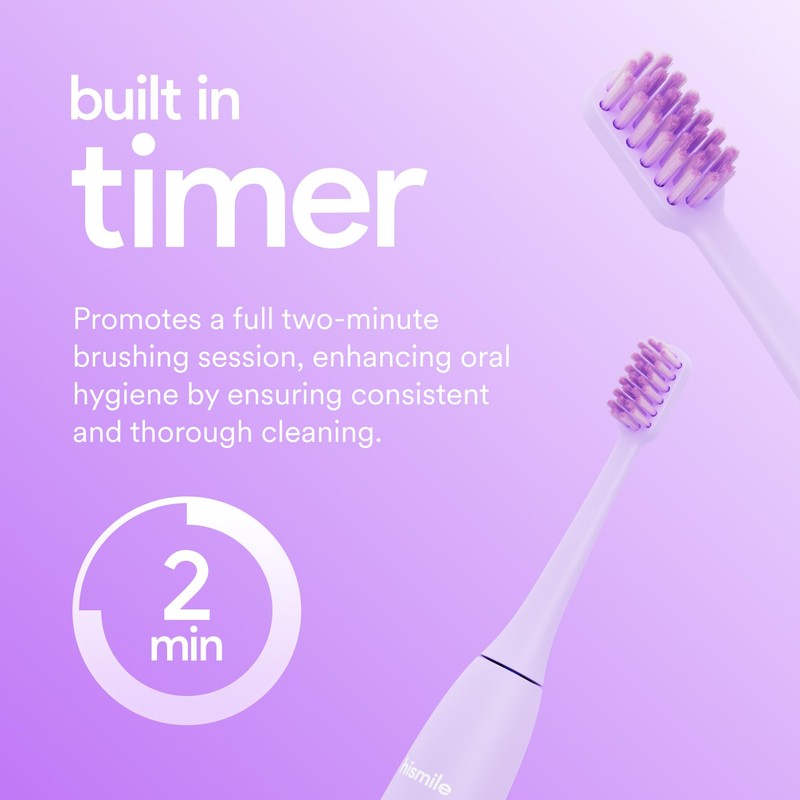 HISMILE HISMILE Electric Toothbrush, 3 Brushing Modes, Smart Timer, Rechargeable,
