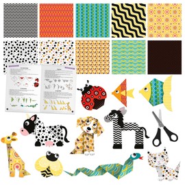 Headu Origami Maculati Creates Colourful and Fun Animals It56963 Game Art & Craft for Children Aged 4-8 Years, Made in Italy