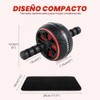 Rodillo de Abdominales Conjunto de 7 Piezas,Ab Roller Wheel Exercise