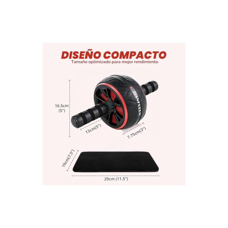 Rodillo de Abdominales Conjunto de 7 Piezas,Ab Roller Wheel Exercise