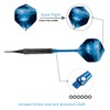 BIPY 87/Pack Dart Stems and Flights Set in 2BA Thread