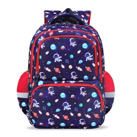 decalsweet School Backpack Teenager with Chest Strap, Casual Children's Backpack with Reflective Stripes, Large Capacity and Lightweight Backpack Children, Children's Backpack Girls Boys for School