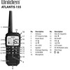 Uniden Atlantis 155 Handheld Two-Way VHF Marine Radio, Floating IPX8