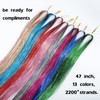 47 Inch Hair Tinsel Kit 13 Colors 2700 Strands Glitter
