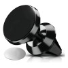 Soporte Magnético Universal para Auto Negro 1HORA,Compatible iPhoneSamsungMotorolaAndroid,Incluye Placa,Se Fija