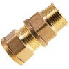 BERANMEY 2 Pack Brass Pipe Fittings, 3/4" to 3/4" Pipe
