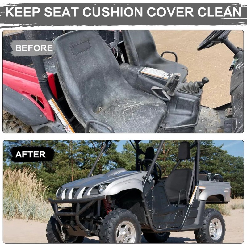 MOMIRAC UTV Seat Cover Replacement for Yamaha Rhino 700 660