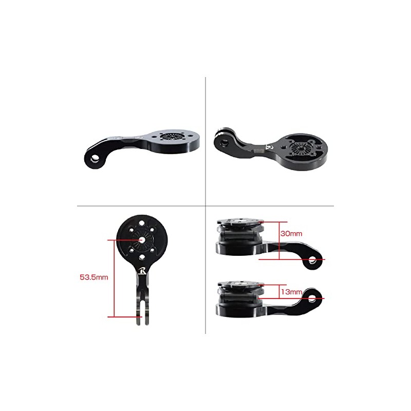 WreckMount Plus Aluminum GoPro Mount Conversion Adapter Type HED1 [GP-R+HED1]