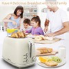Toasters 2 Slice Retro Stainless Steel Toasters with Bagel, Cancel,