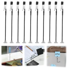 Xinghonyac 10 Pcs Alligator Clip Sticks, Model Holder Clips with Magnetic Base, 12.5cm Model Painting Clips for Model Parts Assemble, Card, Photo