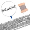 Flat Cable Link Chain Necklace Stainless Steel Twisted Chains Silver