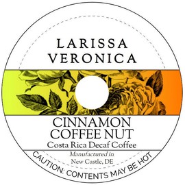 Cinnamon Coffee Nut Costa Rica Decaf Coffee (Single Serve K-Cup Pods) (Gourmet, Naturally Flavored, Whole Coffee Beans) (12 pods, ZIN: 577072) - 2 Pack