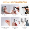 teasteam Foldable Wall Hooks 4Pcs Folding Coat Hook for Hanging