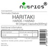 Nutrics® 600mg HARITAKI Harad Harde 100% Pure 90 V Capsules