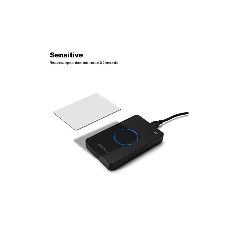 Lector de Tarjetas Inteligentes sin Contacto, Lector Portátil RF UHF‑RFID