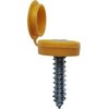 BargainBitz 25 X Yellow Number Plate Hinged Snap Cover Cap Screw Screws Car Np7 Free P&P