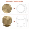 FURNIWARE 10 Pack Champagne Bronze Knurled Cabinet Knobs, 25mm Single