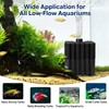 AQQA Aquarium Sponge Filter with Quartz Bio Media, Whisper Quiet