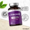 L-Tyrosine 1000mg Supplement | 120 Capsules | High Strength Free