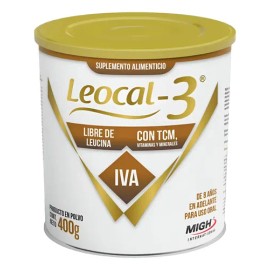 Suplemento Alimenticio Leocal 3 Migh 400 Gr Metabolico                                                                                                