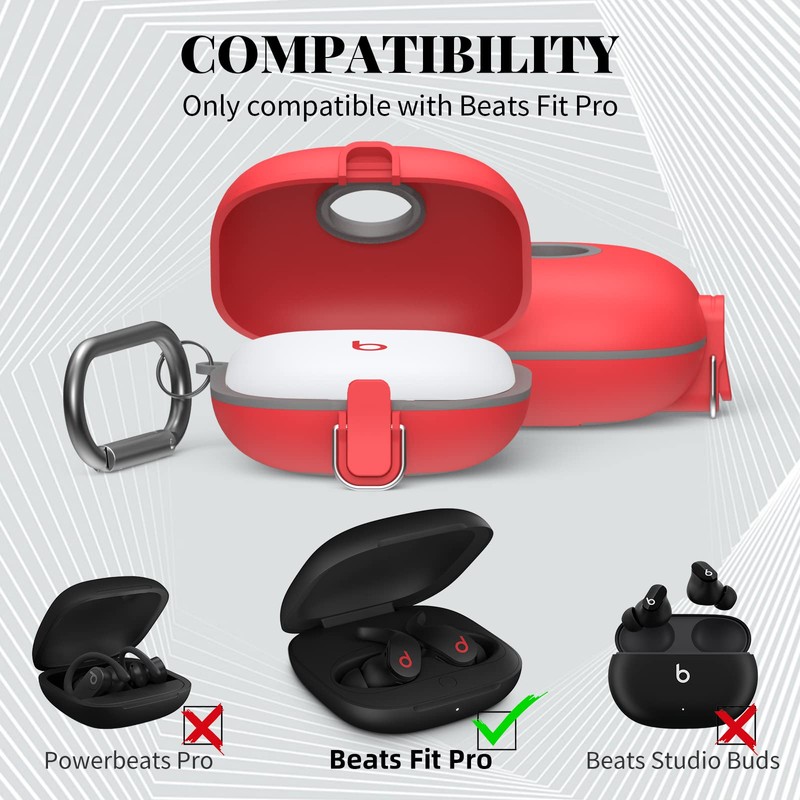 [Upgrade Secure Lock] Case for Beats Fit Pro 2021, WOFRO