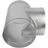8" Inch T-Shape Ducting Splitter - 90 Degree Galvanized Steel