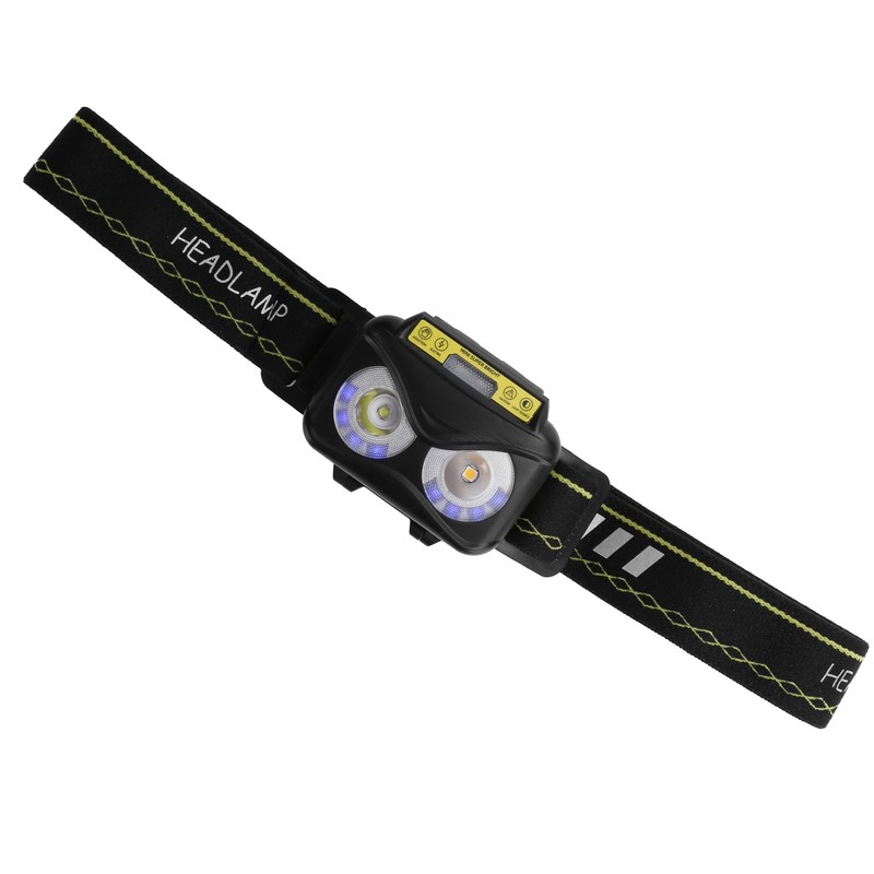 Brighter Headlight XPG+COB USB Human Induction Charging Outdoor Waterproof Hiking