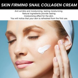 Crema Elevadora de Colágeno de Caracol, Humectante Facial Antiarrugas, Ingredientes Naturales, Crema de Día y de Noche, con Mucina de Caracol, Reparación de la Piel, Adecuada
