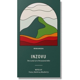 Coffee World, Rwanda Inzovu Single Origin, Roasted in Cambridge, Whole Coffee Beans, Retail Bag (250g)
