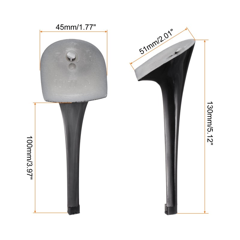 HARFINGTON 1pair Heel Repair Replacement 1.77"x5.12" High Stiletto Heel DIY