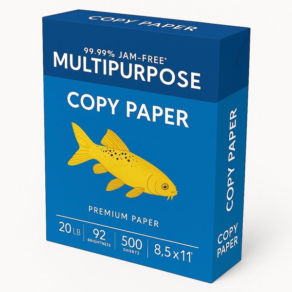 Multipurpose Copy Paper, 8.5 x 11 inches, 500 Sheets, 20