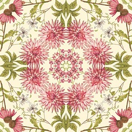 York Wallcoverings Portfolio II Perception Border Removable Wallpaper, Almond/Pink