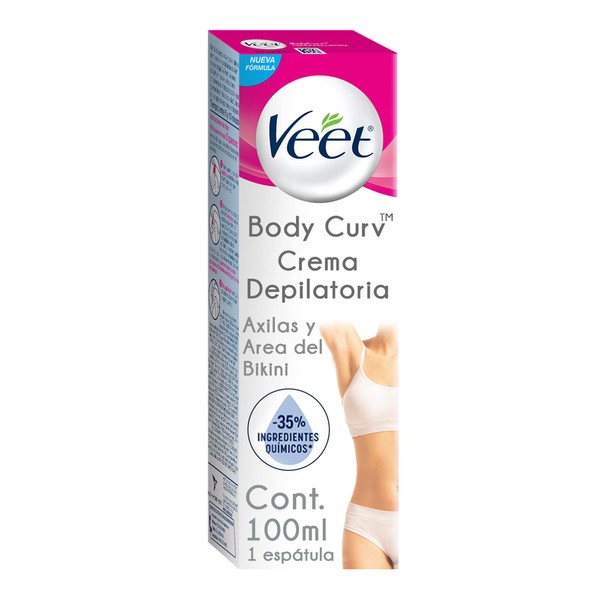 Veet Body Curv Crema Depilatoria Áxilas y Área del Bikini