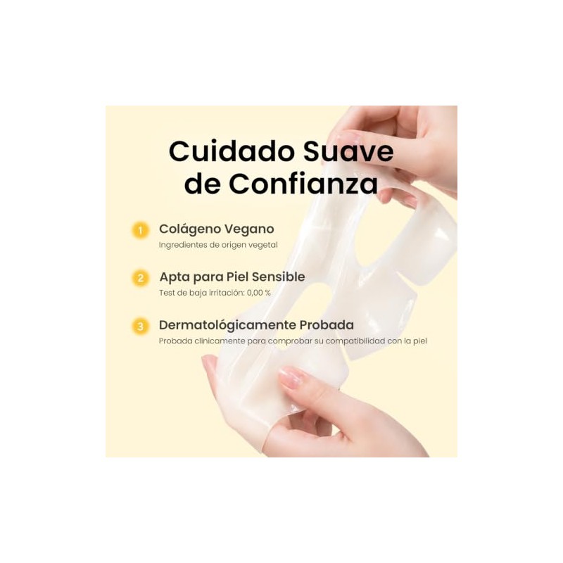 caraseoul Rice Niacinamide 5 Radiance Mascarilla de Hidrogel con Colágeno