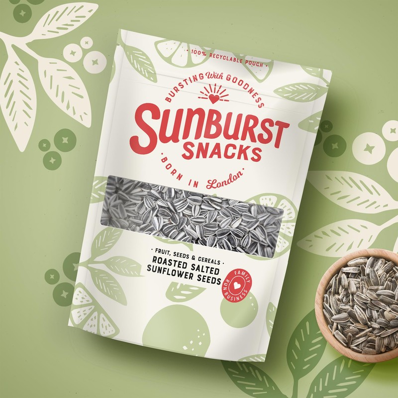 Sunburst Sunflower Seeds With Shell Dry Roasted & Lightly Salted