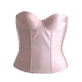Aurora Long Bustier, Made in Japan, 2 Piece Set with Chest Pads, Mocha Beige, Bridal Inner, Bridal, Wedding Dress, beige