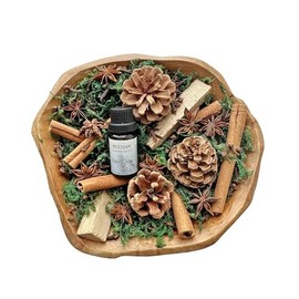 Christmas Potpourri, Christmas Vase Filler with Cinnamon Sticks, Star Anise, Cloves, Pine Cones, Preserved Moss, Decorative Xmas Potpourri Bowl Filler Decor for Fall Winter Holiday Home Fragrance
